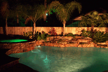 Tropical Swimming Pool Lighting