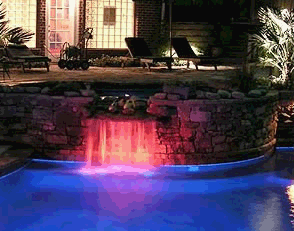 Fiber Optic Spa Waterfall